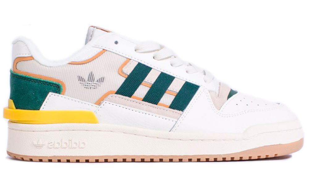 Adidas Forum Exhibit Low White Green Yellow